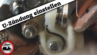 Simson Grundlagen 62  Unterbrecherzündung einstellen [upl. by Zedekiah]