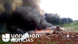 Video Los segundos después del trágico accidente de avión en Cuba [upl. by Akimal]