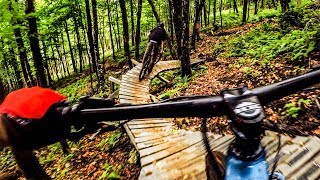 Sorry Whistler the best trails in the world are in Quebec  Mountain Biking Sentiers du Moulin [upl. by Enelyar]