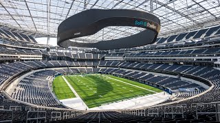 SoFi Stadium Tour in Los Angeles Home of the Rams and Chargers [upl. by Meelak]