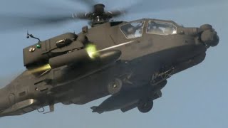 AH64E Apache Guardian Attack Helicopter Weapons Load amp Gunnery All Guns And Rockets [upl. by Dyanna462]