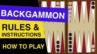 Rules of Backgammon EXPLAINED  How to Play Backgammon [upl. by Aelber537]