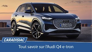 Présentation  Audi Q4 etron  premier SUV compact électrique [upl. by Kennett248]