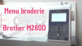 M280D navigation menu broderie [upl. by Egamlat811]