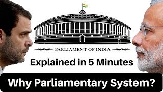 Indian Parliament Explained in 5 Minutes  Why India adopted Parliamentary System  Eclectic [upl. by Navnod]