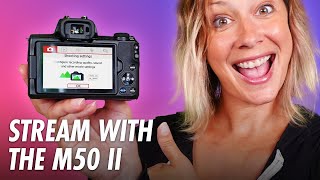 Canon M50 Mark II Live Streaming Settings CLEAN HDMI OUT [upl. by Madeleine]