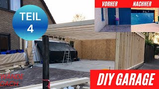 Garage bauen DIY XXL Teil 4  Wände in Holzständerbauweise und Dach [upl. by Myrlene]