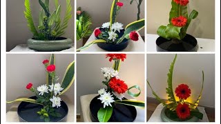 How to make ikebana flower arrangement5 [upl. by Katlaps]