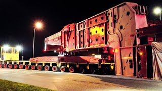 824 Tons Heavy Transport  Transformer High Girder Bridge [upl. by Lavina563]