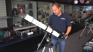 Features of the Orion AstroView 90mm Equatorial Refractor Telescope [upl. by Ahsila374]