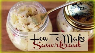 Making Sauerkraut At Home In Small Batches EASY  Health Benefits [upl. by Nahtnanhoj]