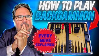 Every Move Fully Explained  How To Play Backgammon [upl. by Featherstone]