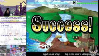 SSBM All Event Matches SpeedRun World Record 220726 IGT [upl. by Lachman]