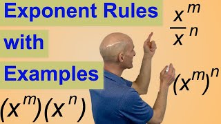 Exponent Rules with Examples [upl. by Ramyaj]