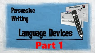 Persuasive Techniques Part 1  Persuasive Writing  EasyTeaching [upl. by Brebner466]