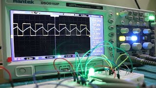 PWM signal generation by 555 timer IC  Explained with Oscilloscope [upl. by Eninahs212]