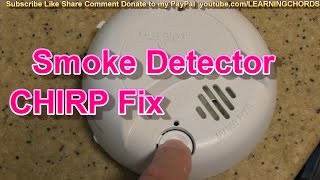 First Alert Smoke Detector CHIRP Sound HOW TO RESET FIX SOLVED 2023 [upl. by Aslin]