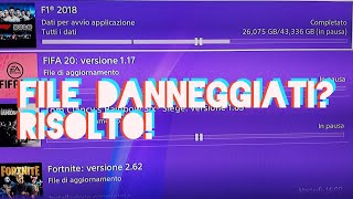 DATI DANNEGGIATI SULLA PS4 ECCO LA SOLUZIONE [upl. by Oesile]