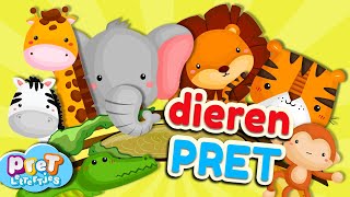 Pretlettertjes DierenPRET • Nr1 • Dierengeluiden • Tellen tot 10 [upl. by Malti639]