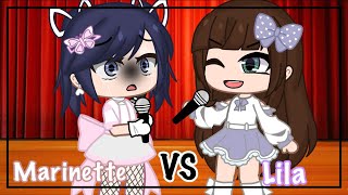 Marinette VS Lila singing battlegacha club [upl. by Ulysses]