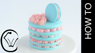 French Macaron Stack Large Macarons  No Resting [upl. by Pelpel]