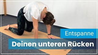 Entspannung für Deinen unteren Rücken  Übungen gegen Schmerzen [upl. by Bosson520]