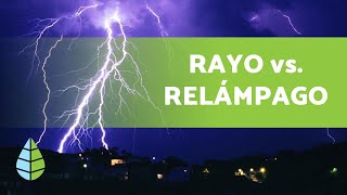 Diferencia entre rayo y relámpago ⚡🌩️ EXPLICACIÓN COMPLETA [upl. by Losyram]