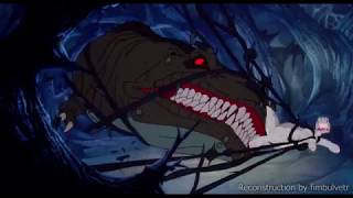 Sharptooth Attack FULL RECONSTRUCTION The Land Before Time lost scene [upl. by Analaf]