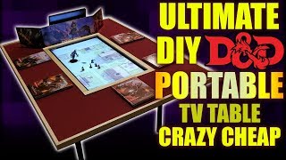 Cheap DIY Gaming TV Table THATS PORTABLE [upl. by Lehacim494]