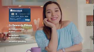 The allnew Metrobank Rewards Plus Visa [upl. by Eleets720]