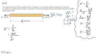 Poissons Ratio Example [upl. by Akemahc]