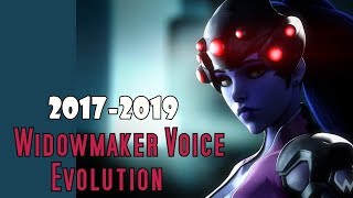 Widowmaker Voice Evolution 20172019 [upl. by Rudolph]