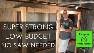 How To Build Storage Shelves  Easy Build [upl. by Icnarf428]