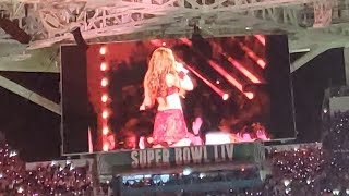 Shakira amp J Los Super Bowl halftime show from a fans side view [upl. by Alrahs87]