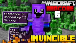 I Became INVINCIBLE in Hardcore Minecraft 6 [upl. by Ahsetan]