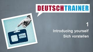 German for beginners A1A2  Deutschtrainer Introducing yourself [upl. by Graaf32]