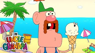 At the Beach  Uncle Grandpa  Cartoon Network [upl. by Araes386]