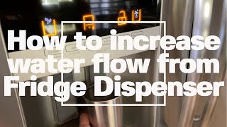 How to increase water flow from Fridge Water Dispenser [upl. by Cinderella]