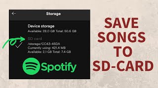 How to Save Spotify Songs to SD Card  2020  Any Phone [upl. by Lusar]