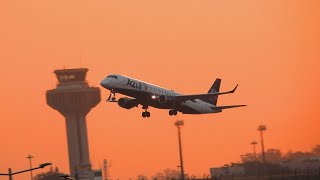 ✈ PÔR DO SOL MARAVILHOSO EM CAMPINAS SBKPVCP SPOTTING EM 4K  GOLDEN HOUR AIRPORT LOG 0920 ✈ [upl. by Nate767]