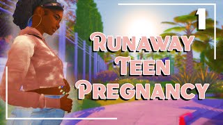 NEW LP 💗The Sims 4 Runaway Teen Pregnancy 💗 1 Kicked out of the Motel [upl. by Attekram757]