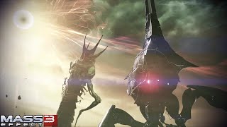 Reaper vs Thresher Maw  Mass Effect Remaster 4K 60FPS Ultra HD [upl. by Illom]