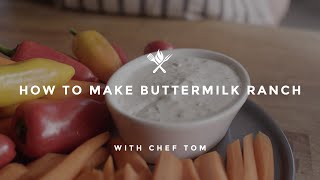 How to Make Buttermilk Ranch Dressing [upl. by Nunci]