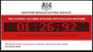 nuke  UK Nuclear Attack Warning [upl. by Surtemed]