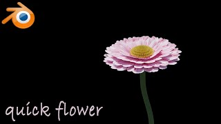 Blender tutorial  Simple way to create the Flower  203 [upl. by Viviyan]