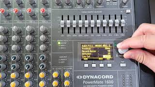 Mixer DYNACORD PM CMS  REVERB Tutorial Ro [upl. by Sirob]