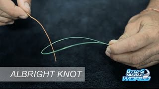 Easy Fishing Knots  How to tie an Albright Knot [upl. by Ahtibbat]