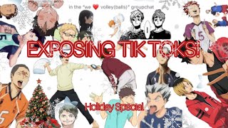 Exposing Tik Toks  Last Minute Christmas Special 12  Haikyuu Texts [upl. by Ynnep892]