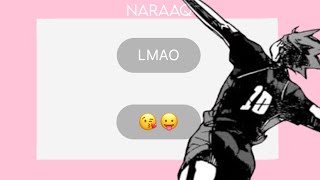 Haikyuu texts  QUITTING  Naraaqt [upl. by Spillar]