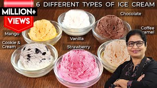 6 Easy amp Quick Ice Cream Recipe  बिना मशीन क्रीम कंडेंस्ड मिल्क के कई फ्लेवर में आइसक्रीम बनाये [upl. by Zabrine]